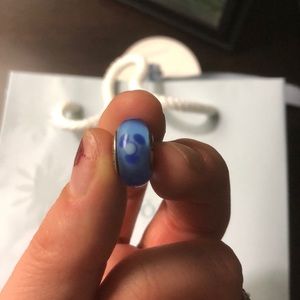 Pandora blue flower charm (retired)